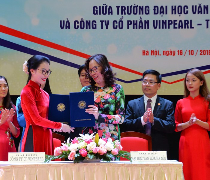 Đại học Văn hóa Hà Nội ký thỏa thuận hợp tác với Vinpearl - Anh 1