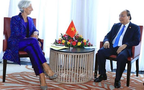 Thủ tướng Nguyễn Xuân Phúc tiếp Tổng Giám đốc Quỹ Tiền tệ Quốc tế - Anh 1