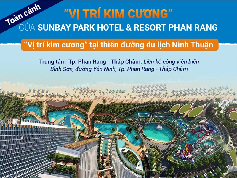 Toàn cảnh “vị trí kim cương” của SunBay Park Hotel & Resort Phan Rang - Anh 1