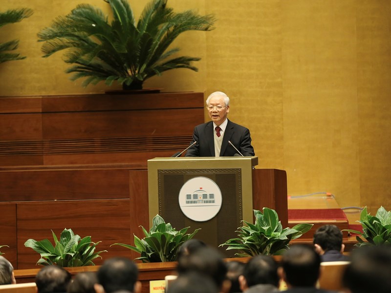 Toàn văn bài phát biểu của Tổng Bí thư Nguyễn Phú Trọng tại Hội nghị văn hoá toàn quốc - Anh 1