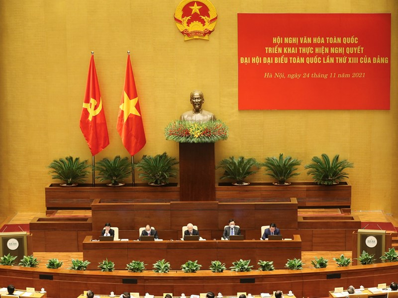 Tổng Bí thư Nguyễn Phú Trọng: Phát huy cao độ những giá trị văn hoá, sức mạnh và tinh thần cống hiến của  người Việt Nam - Anh 3