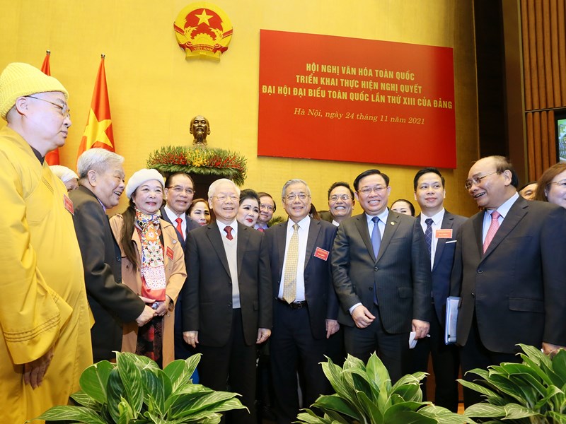 Tổng Bí thư Nguyễn Phú Trọng: Phát huy cao độ những giá trị văn hoá, sức mạnh và tinh thần cống hiến của  người Việt Nam - Anh 8