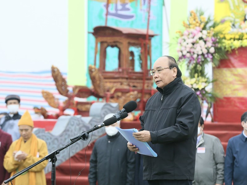 Chủ tịch nước Nguyễn Xuân Phúc dự Lễ hội Tịch điền - Anh 5
