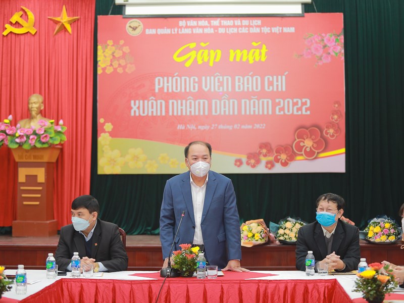 Làng Văn hóa – Du lịch các dân tộc Việt Nam gặp mặt báo chí Xuân Nhâm Dần 2022 - Anh 2