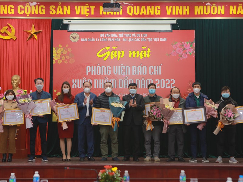 Làng Văn hóa – Du lịch các dân tộc Việt Nam gặp mặt báo chí Xuân Nhâm Dần 2022 - Anh 3