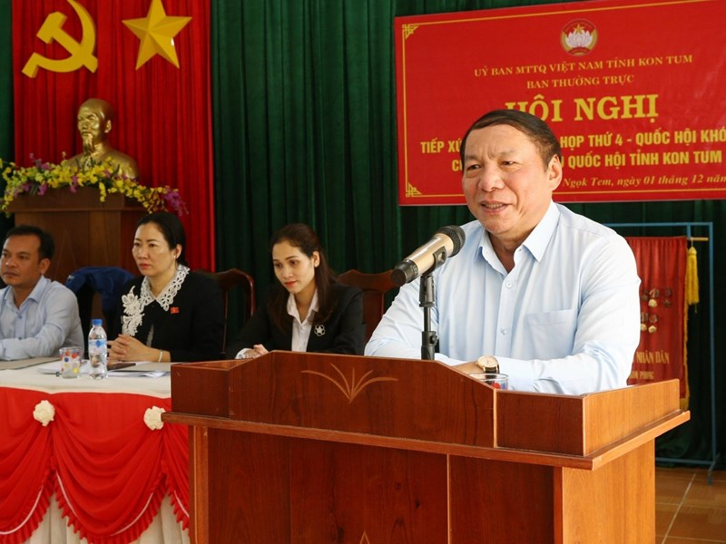 Tiếp xúc cử tri tại Kon Tum, Bộ trưởng Bộ VHTTDL Nguyễn Văn Hùng: Phải giữ cho bằng được văn hóa của đồng bào Xơ Đăng bản địa - Anh 2