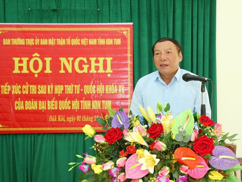 Tiếp xúc cử tri tại Kon Tum, Bộ trưởng Bộ VHTTDL Nguyễn Văn Hùng: Phải giữ cho bằng được văn hóa của đồng bào Xơ Đăng bản địa - Anh 6