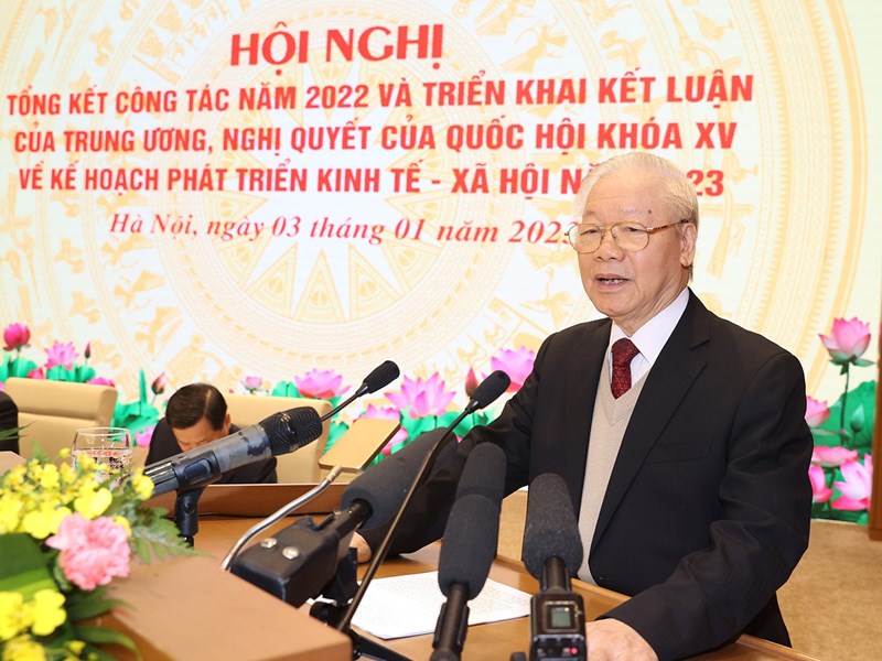 Toàn văn phát biểu của Tổng Bí thư Nguyễn Phú Trọng tại Hội nghị trực tuyến cuối năm của Chính phủ với lãnh đạo các tỉnh, thành phố trực thuộc Trung ương - Anh 1