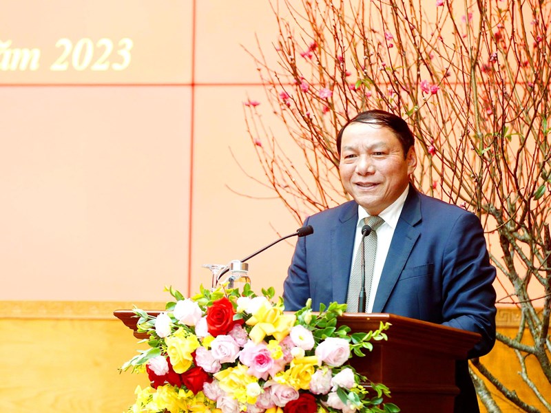 Bộ trưởng Nguyễn Văn Hùng: Cần làm tốt công tác tổ chức, phát huy vai trò gương mẫu của cán bộ, đảng viên - Anh 1