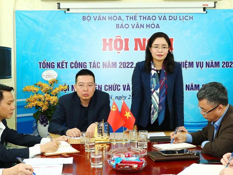 Thứ trưởng Trịnh Thị Thuỷ: Báo Văn Hoá nâng cao chất lượng chuyên môn, xứng đáng là cơ quan ngôn luận, dẫn đầu, dẫn nguồn của Bộ VHTTDL - Anh 1