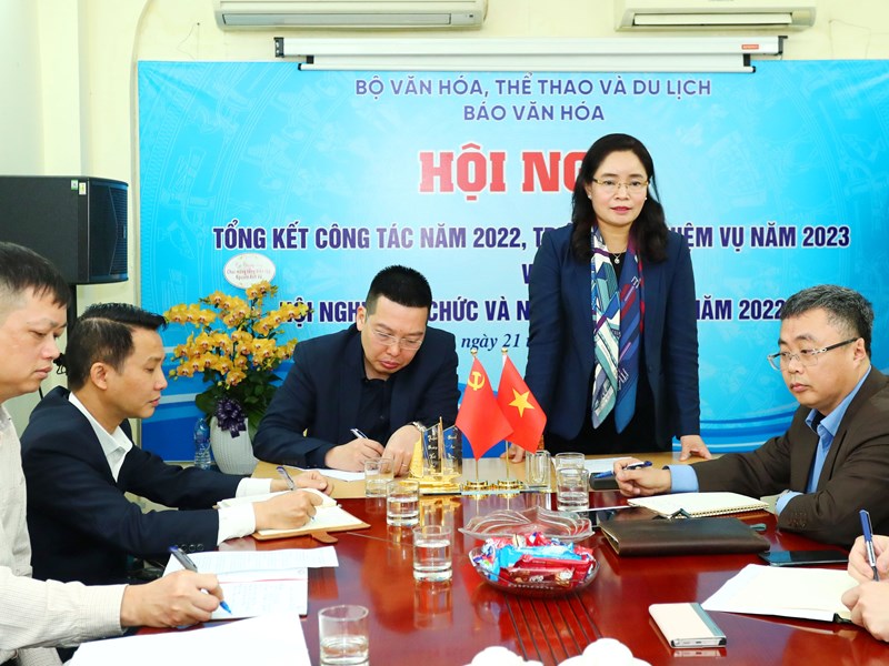 Thứ trưởng Trịnh Thị Thuỷ: Báo Văn Hoá nâng cao chất lượng chuyên môn, xứng đáng là cơ quan ngôn luận, dẫn đầu, dẫn nguồn của Bộ VHTTDL - Anh 2