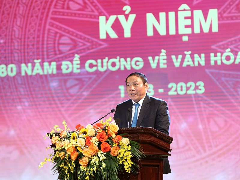 Bộ trưởng Nguyễn Văn Hùng: Văn hoá đang từng bước thực sự trở thành nền tảng tinh thần vững chắc của xã hội - Anh 1
