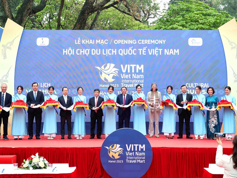 Khai mạc Hội chợ Du lịch quốc tế Việt Nam (VITM) Hà Nội 2023 - Anh 1