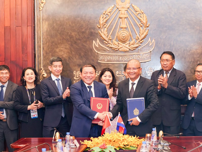 Việt Nam – Campuchia ký kết Thỏa thuận hợp tác thể dục, thể thao: Mở ra trang mới trong sự nghiệp phát triển của thể thao hai nước - Anh 4