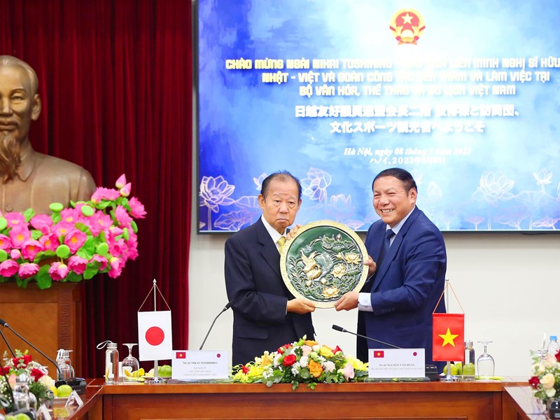 Bộ trưởng Nguyễn Văn Hùng: Nỗ lực đưa quan hệ hợp tác VHTTDL Việt Nam - Nhật Bản lên tầm cao mới - Anh 4