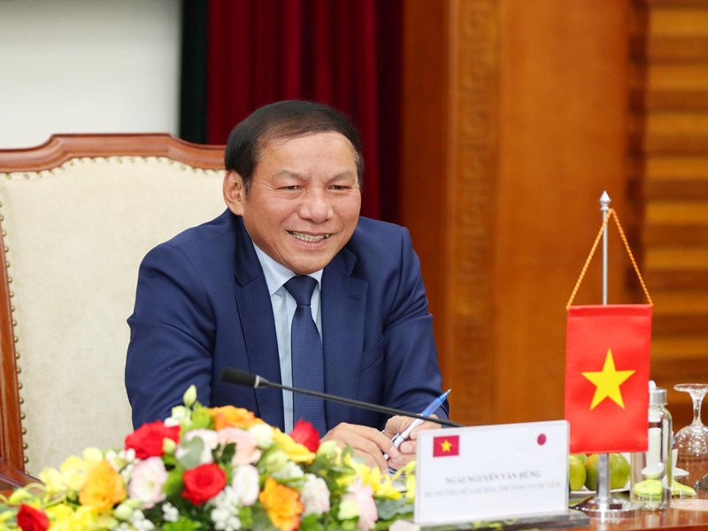 Bộ trưởng Nguyễn Văn Hùng: Nỗ lực đưa quan hệ hợp tác VHTTDL Việt Nam - Nhật Bản lên tầm cao mới - Anh 2