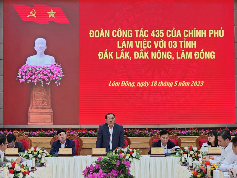 Bộ trưởng Nguyễn Văn Hùng dẫn đầu đoàn công tác Chính phủ làm việc với ba tỉnh Tây Nguyên - Anh 2