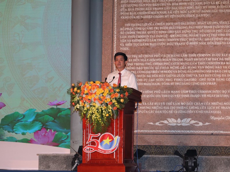 Xúc động Lễ kỷ niệm 50 năm ngày ra mắt Trụ sở Chính phủ Cách mạng lâm thời Cộng hòa miền Nam Việt Nam - Anh 5