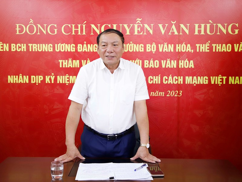 Bộ trưởng Nguyễn Văn Hùng: Báo Văn Hoá phải khẳng định được thương hiệu trong làng báo Việt Nam - Anh 2