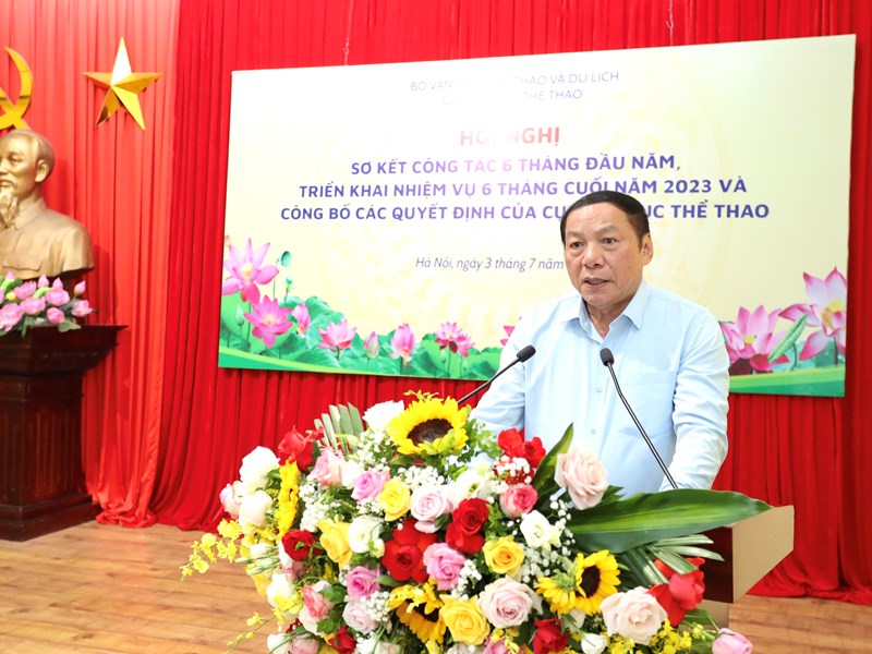Bộ trưởng Nguyễn Văn Hùng: Xây dựng Cục Thể dục Thể thao đoàn kết, năng động, sáng tạo - Anh 1