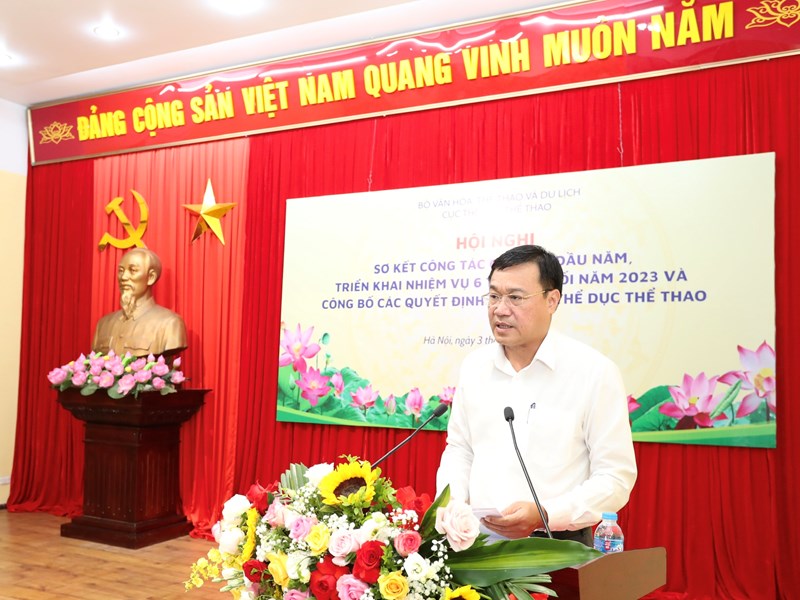 Bộ trưởng Nguyễn Văn Hùng: Xây dựng Cục Thể dục Thể thao đoàn kết, năng động, sáng tạo - Anh 5