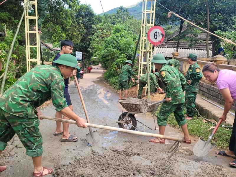 “Cổng chào vùng biên” gắn kết tình quân dân nơi biên giới - Anh 4