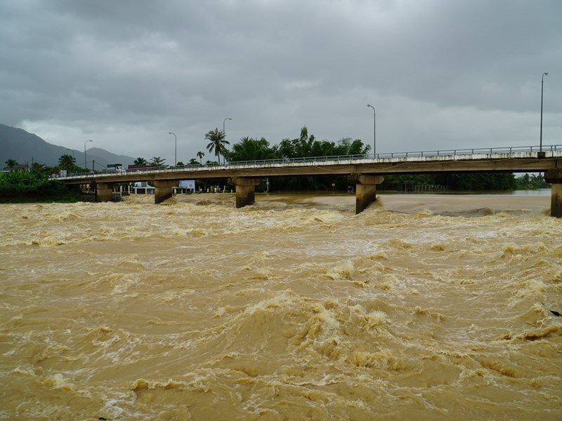 Khánh Hòa: Mưa lớn gây sạt lở đèo Khánh Lê, nhiều địa phương ngập sâu trong nước - Anh 5