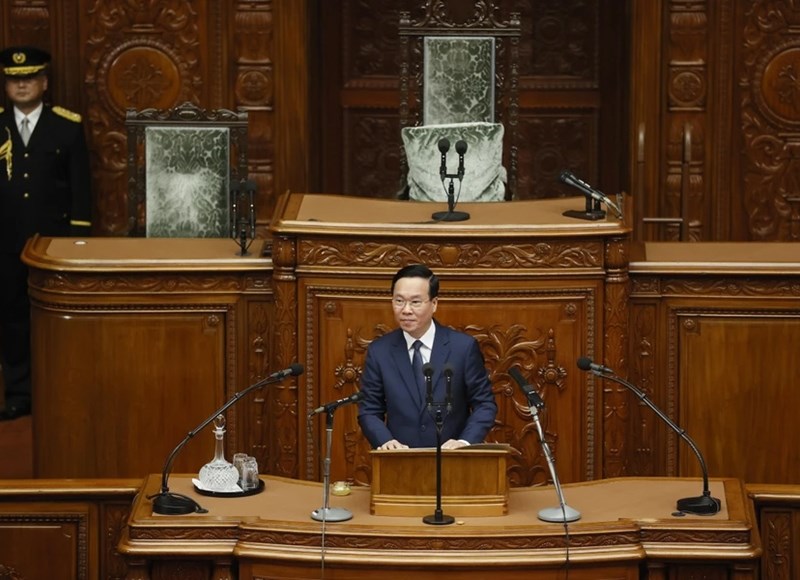 Toàn văn phát biểu của Chủ tịch nước Võ Văn Thưởng tại Quốc hội Nhật Bản - Anh 1