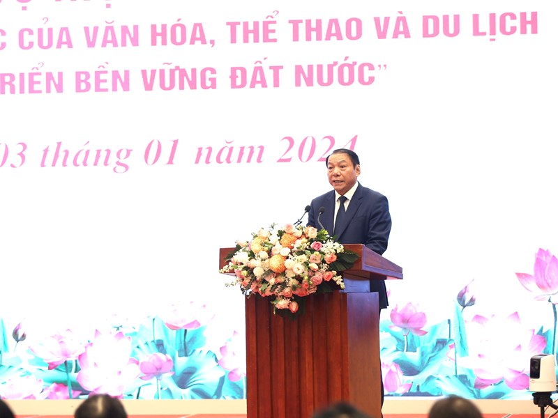Toàn văn phát biểu của Bộ trưởng Nguyễn Văn Hùng tại Hội nghị tổng kết ngành VHTTDL - Anh 1