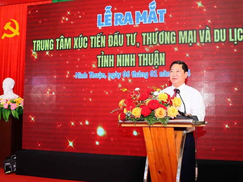 Ra mắt Trung tâm Xúc tiến Đầu tư, Thương mại và Du lịch tỉnh Ninh Thuận - Anh 1
