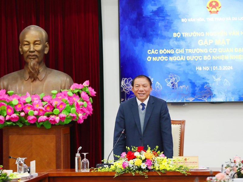 Bộ trưởng Nguyễn Văn Hùng: Bằng văn hoá, tiếp tục nâng cao vị thế của Việt Nam trên trường quốc tế - Anh 2