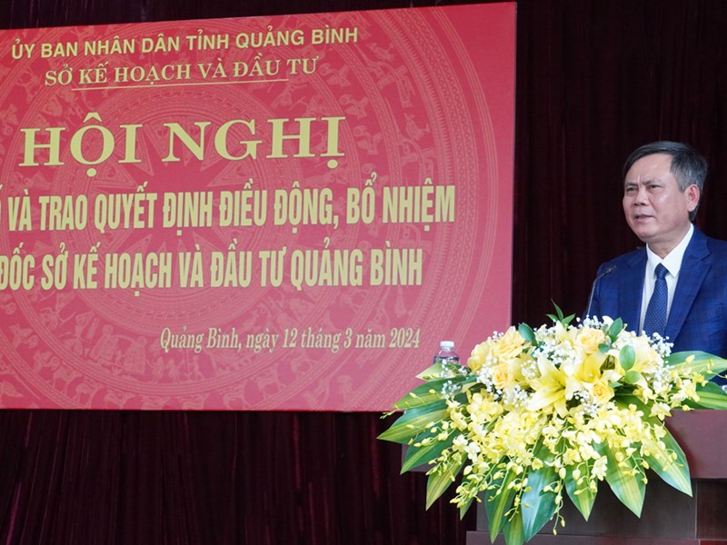 Quảng Bình: Điều động Bí thư Huyện ủy Quảng Trạch bổ nhiệm làm Giám đốc Sở Kế hoạch và Đầu tư - Anh 2