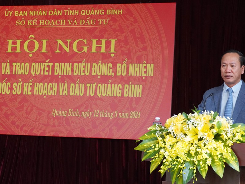 Quảng Bình: Điều động Bí thư Huyện ủy Quảng Trạch bổ nhiệm làm Giám đốc Sở Kế hoạch và Đầu tư - Anh 3