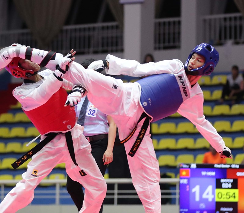 Những hình ảnh ấn tượng các trận đấu chung kết Taekwondo - Anh 5