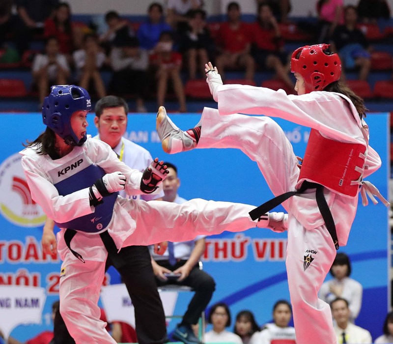 Những hình ảnh ấn tượng các trận đấu chung kết Taekwondo - Anh 6