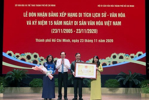 TP.HCM: Kỷ niệm Ngày Di sản văn hóa Việt Nam và đón nhận bằng xếp hạng di tích - ảnh 1