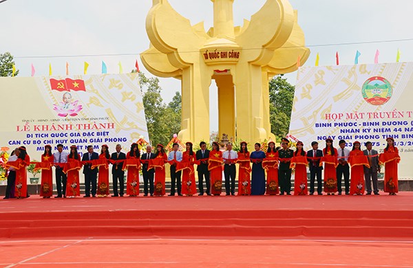 Khánh thành Di tích quốc gia đặc biệt Bộ Chỉ huy Quân giải phóng miền Nam Việt Nam - ảnh 1