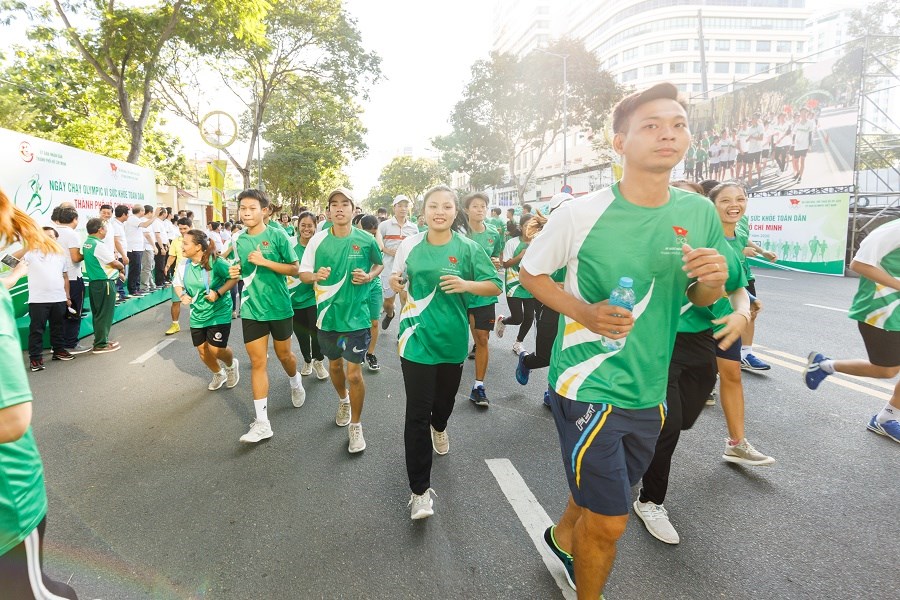 TP.HCM: Hơn 30.000 người tham dự “Ngày chạy Olympic vì sức khoẻ toàn dân” - ảnh 2