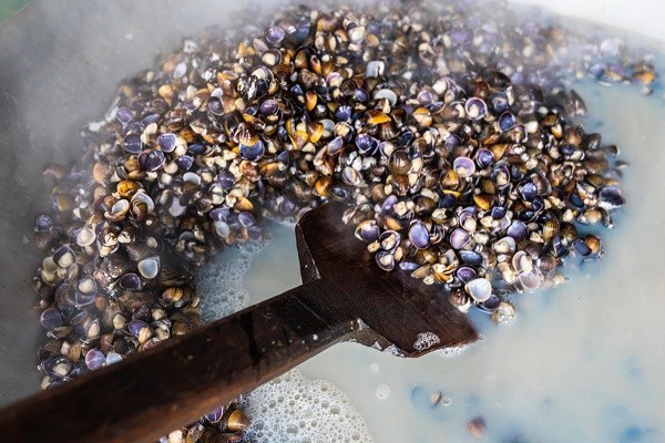 Làng nghề “đãi hến” hơn 300 tuổi, nét đẹp bên bờ sông La - ảnh 12