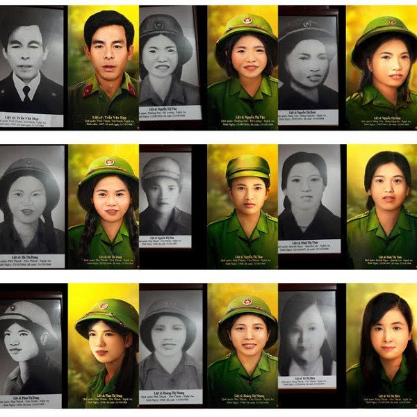 Tri ân phục dựng trao tặng ảnh chân dung 13 Anh hùng, liệt sĩ Truông Bồn - ảnh 2