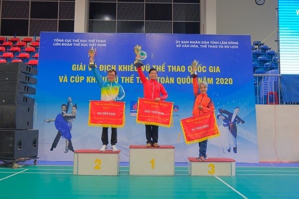 Lâm Đồng vô địch toàn đoàn giải Vô địch Khiêu vũ thể thao toàn quốc - ảnh 1