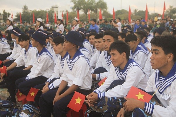 Ninh Thuận: 1.000 thanh niên nô nức Ngày hội tòng quân - ảnh 6