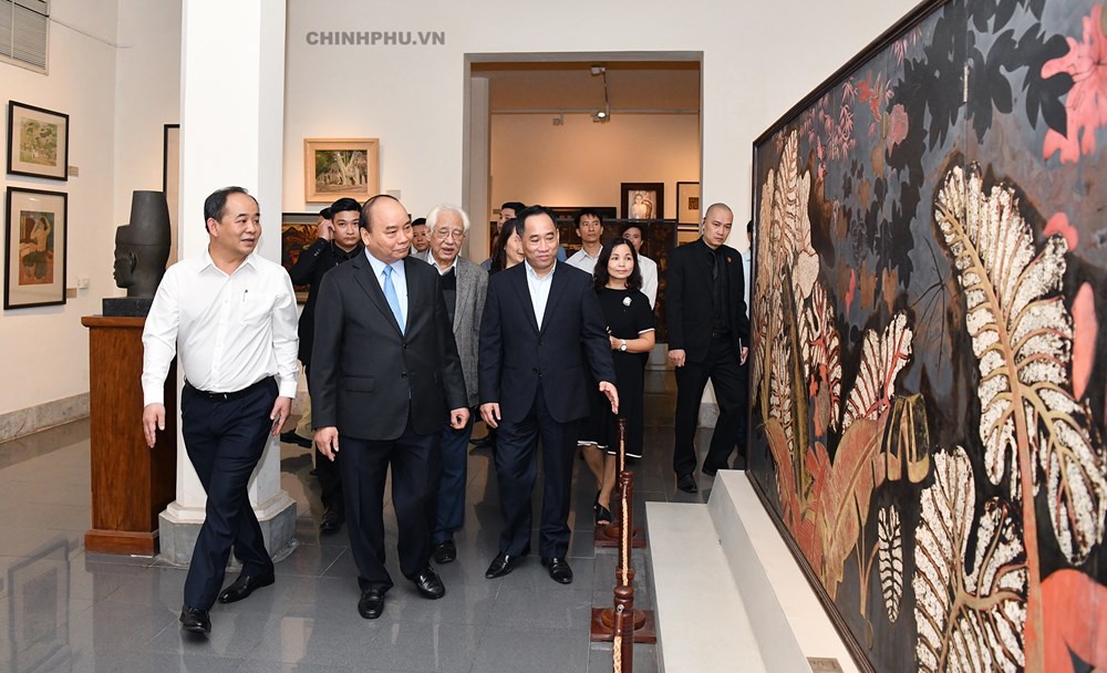 Thủ tướng: Bảo tàng Mỹ thuật Việt Nam nỗ lực hơn nữa để góp phần quảng bá nghệ thuật Việt Nam - ảnh 1