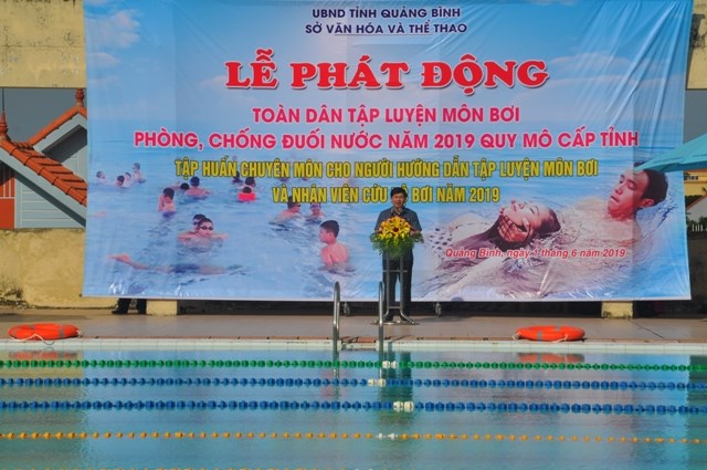 Quảng Bình: Phát động toàn dân luyện tập môn bơi, phòng chống đuối nước - ảnh 1