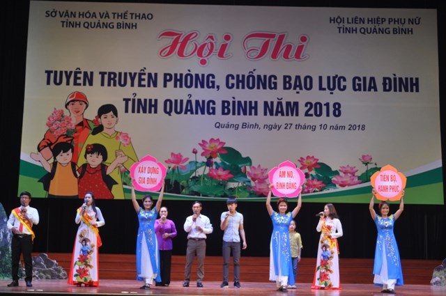 Hội thi tuyên truyền phòng, chống bạo lực gia đình tỉnh Quảng Bình năm 2018 - ảnh 2
