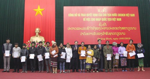 Nhập Quốc tịch Việt Nam đối với 18 công dân Lào di cư tự do - ảnh 1