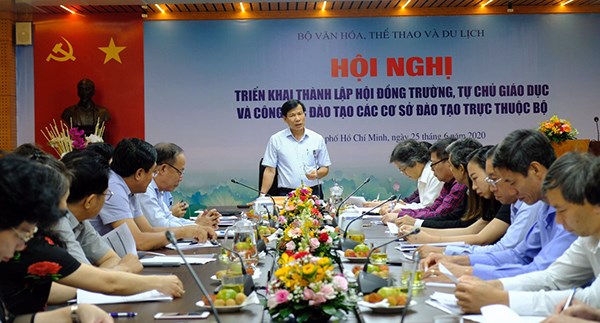 Bộ trưởng Nguyễn Ngọc Thiện: Các trường Khối Bộ VHTTDL cần thành lập Hội đồng trường trước ngày 31.7 - ảnh 1