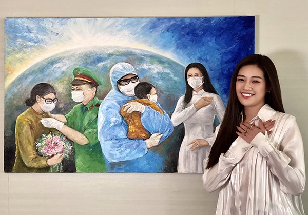 Hoa hậu Khánh Vân quyên góp 150 triệu đồng cho quỹ phòng, chống Covid-19 - ảnh 1