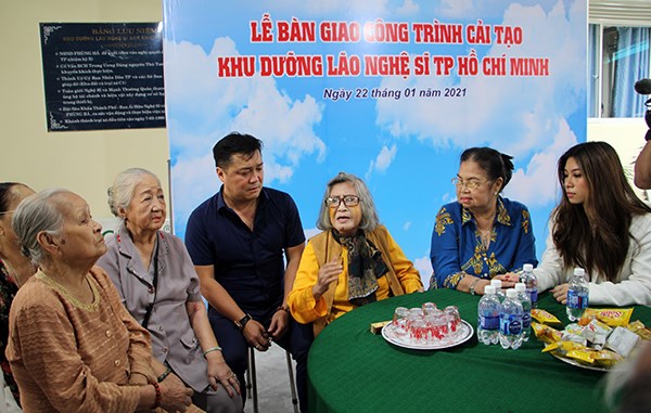 Gia đình NSND Lý Huỳnh bàn giao công trình tu bổ Khu Dưỡng lão Nghệ sĩ TP.HCM - ảnh 3
