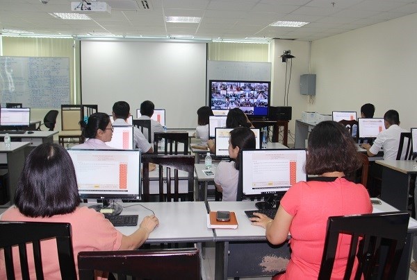PC Khánh Hòa: 20 cán bộ tham gia cuộc thi trắc nghiệm trực tuyến đợt 2 - ảnh 1